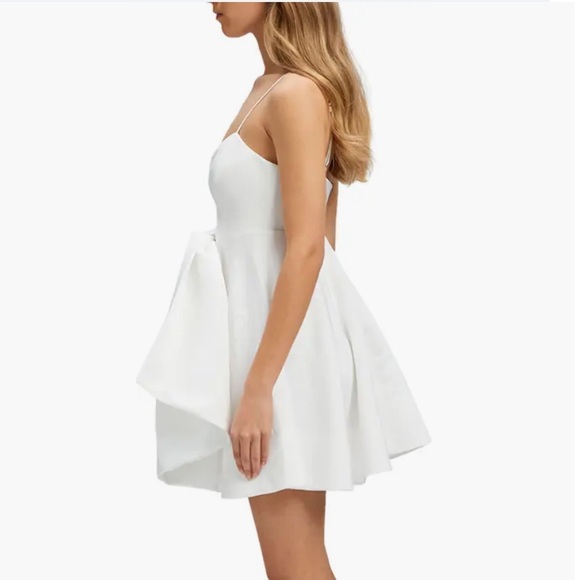 BARDOT Annabelle Bow Mini party bridal cocktail rehearsal dinner Dress 14 NWT - Picture 11 of 15
